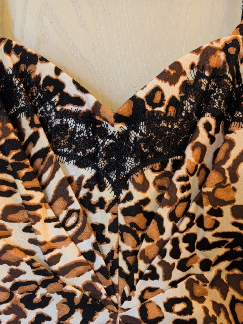 Guess Leopard Print Slip Dress Size 8 Cotton Spandex Cheetah Bodycon Mini Dress - Picture 4 of 11